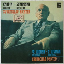 SVIATOSLAV RICHTER SCHUMANN  CHOPIN PIANO SOLO WORKS MELODIYA ED.1 STEREO LP NM