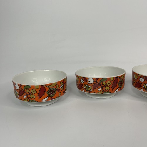Vintage Holt Howard Flower Power Pedestal Candy Trinket Dish Bowl Lot Of 4 - Picture 3 of 8