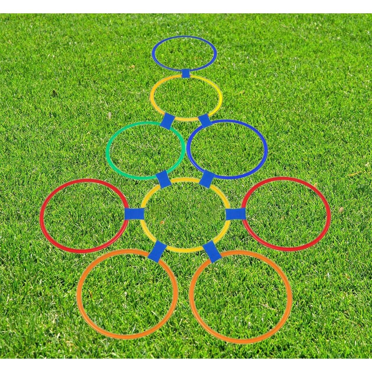 Hopscotch Ring Game Set with 10 Rings & 15 Connectors