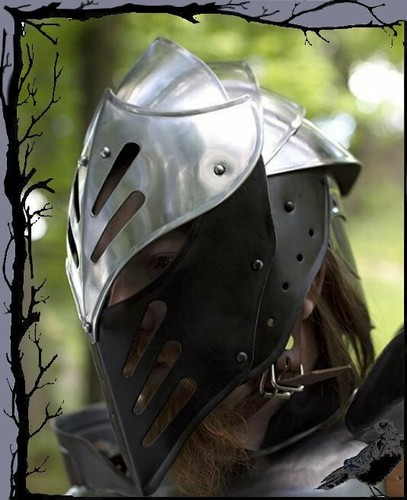 Stahlhelm - ConQuest Schwarzes Eis Helm  Epic Armoury - Bild 1 von 1