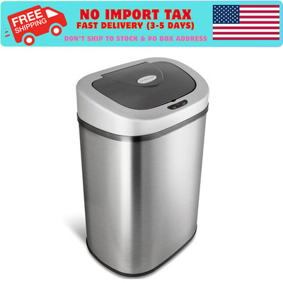 Nine Stars Automatic Trash Can, 21 Gallon Stainless Steel, Motion Sensor NEW