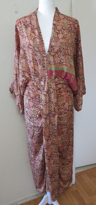 SISSEL EDELBO JUNO MIDI JURK JUNO FLORAL PRINT MIDI DRESS, SZ S/M