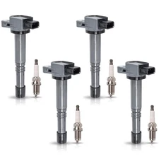 ENA Pack of 4 Ignition Coil Spark Plugs 2.0 2.4 l4 Compatible with Honda Acco...