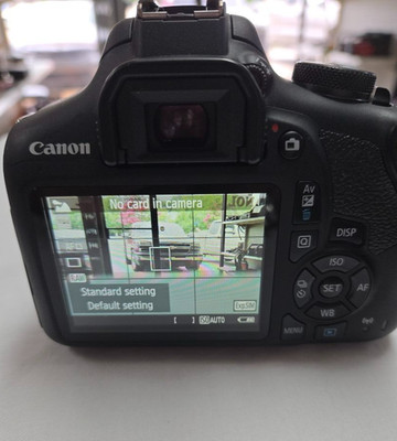 Canon EOS 2000D Digital SLR Camera w/ EF-S 18 55mm Lens No Charger or Battery