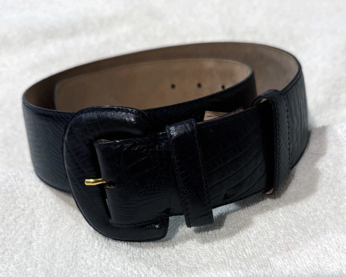 Donna Karan New York Cinch Belt Womens M Olive Green Leather DKNY Italian Luxury Donna Karan Women main image 4