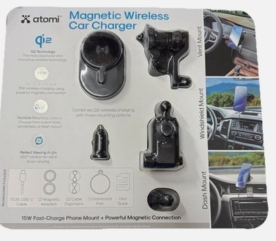 Atomi Qi2 Wireless Car Charging Kit
