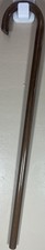    Vintage Wooden Walking Stick Cane Dark Brown Crook Handle Classic Design