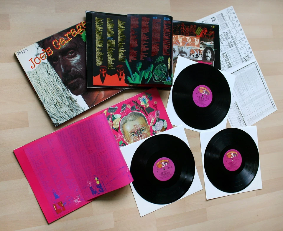 Zappa - Joe's Garage Acts I, II & III 1987 3x LP Box-Set US Barking Pumpkin NM - Bild 2 von 4