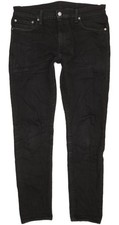 Levi's 512  Herren Schwarz Tapered Slim Stretch Jeans W33 L30 (103502)