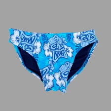 Speedo Men blue print beach diving 2" swim Brief bikini Swimwear 30 32 36 38