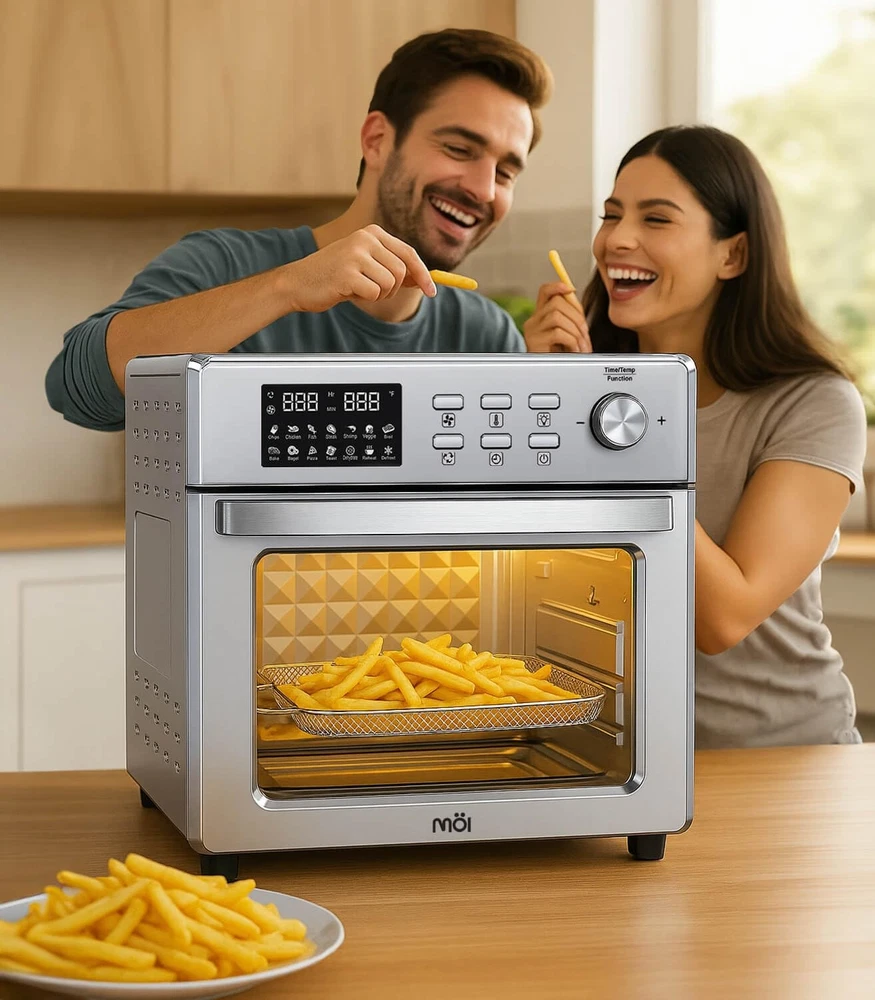 1700W Digital Air Fryer Toaster Oven with Convection and Countertop Design