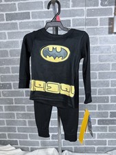 Batman Toddler Boys Cosplay Sleepwear 2 Piece Set Size 2T Licensed DC Comics