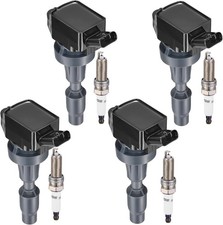 Confezione 4 Bobine Accensione UF817 e Kit Candele 97080 Compatibile con Hyundai