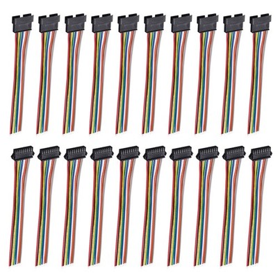 Male to Female 9Pin Breadboard Jumper Wire 2.54mm Pitch Cable 30cm 10 Set
