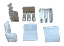 False Front Clips/Clear or White Mount Your Fake Drawers and Fake Cabinet Fro...
