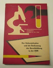 Der Siebenjahresplan und die Bedeutung der Berufsbildung in der DDR, 1960