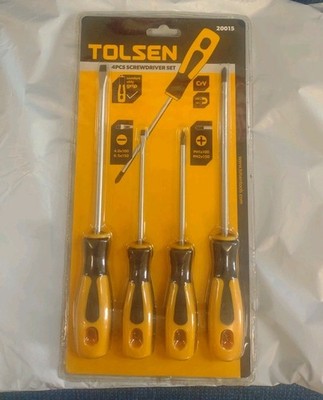 Tolsen 4 Piece Screwdriver Set,Brand New In Package, Great Gift Idea