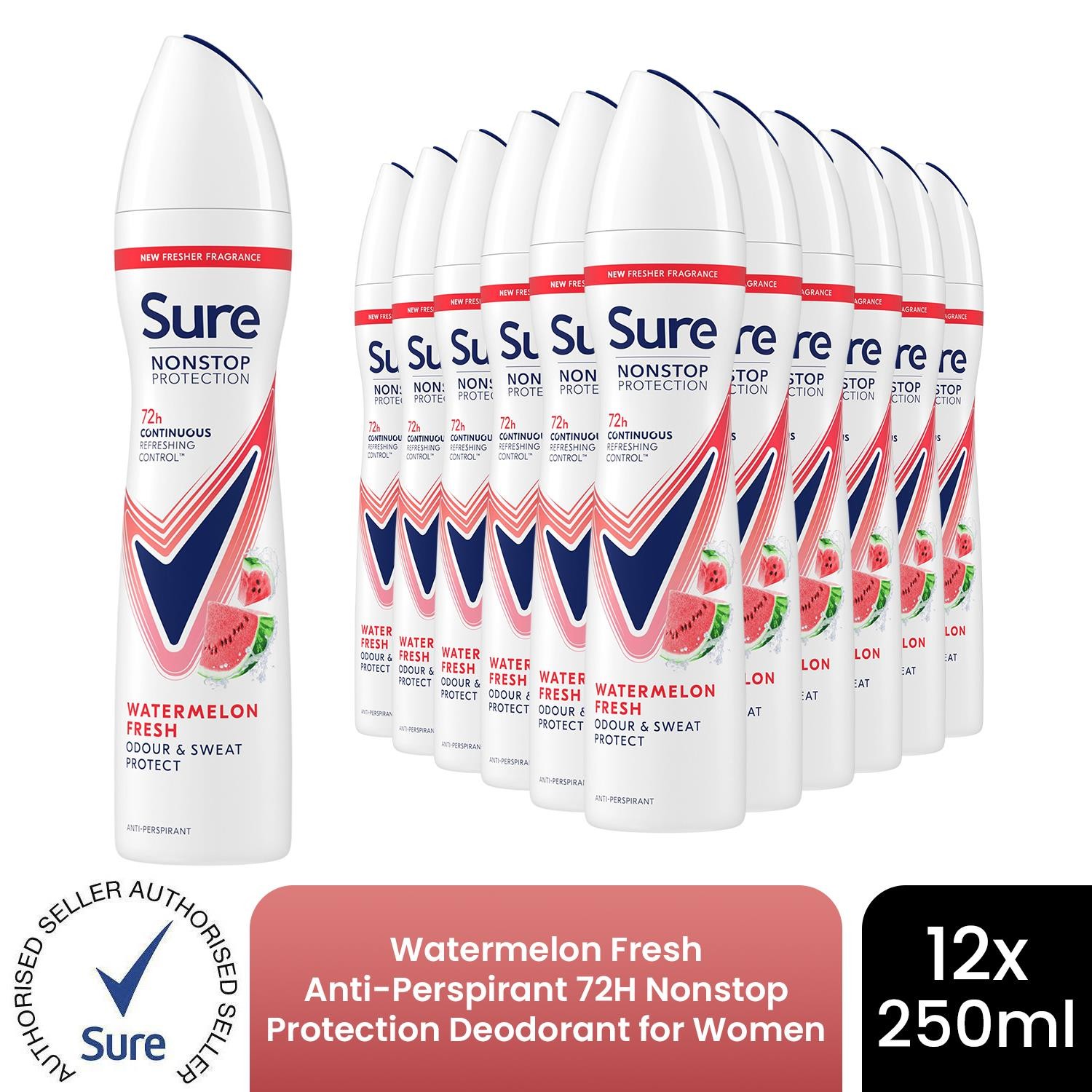 Sure (Uplift&Fresh-6Pk) Women 72H Nonstop Protection Deodorant - Image 2