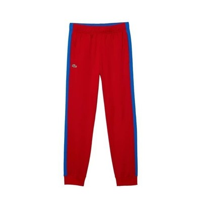 LACOSTE Sport Men's Red/Blue/White Run-Resistant Tennis Trackpants Size 2XL NWT