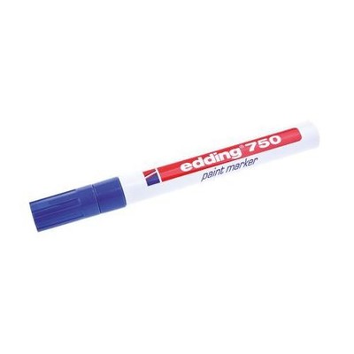 1 x Edding blau 2-4 mm mittlere Spitze Lackmarker Stift, Glas, Metall, Kunststoff, Holz