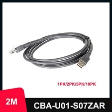 USB Cable 7 Feet for Symbol Barcode Scanner CBA-U01-S07ZAR 1/2/5/10PCS Lot