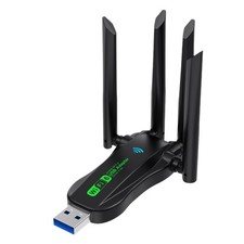 For Computer Wireless WiFi 6 Adapter Bluetooth 5.4 USB Dongle Dual Band Antenna