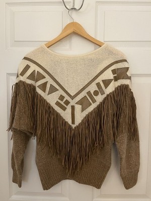 I. B. Diffusion S Vintage Western Cowgirl Chic Luxurious Silk Angora Wool Nylon