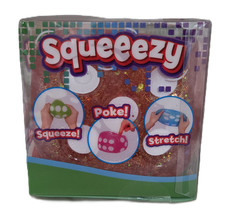 Squeezy Jumbo Dice Squishy Toy Red Glitter