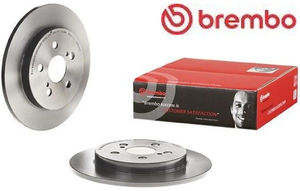 2X Bremsscheibe Brembo 08.A534.31 2 Bremsscheiben Hinterachse Hinten-image