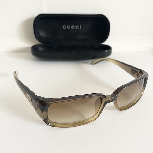 Vintage Y2K Gucci Sunglasses GG 2455/S T7V Brown Logo Plate Optyl Italy Gradient - Picture 5 of 20