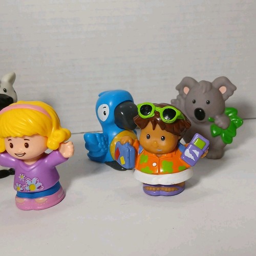 Fisher-Price Little People Animals & People - Lot Of 9 - Koala Tiger Bird Zebra - Picture 4 of 7
