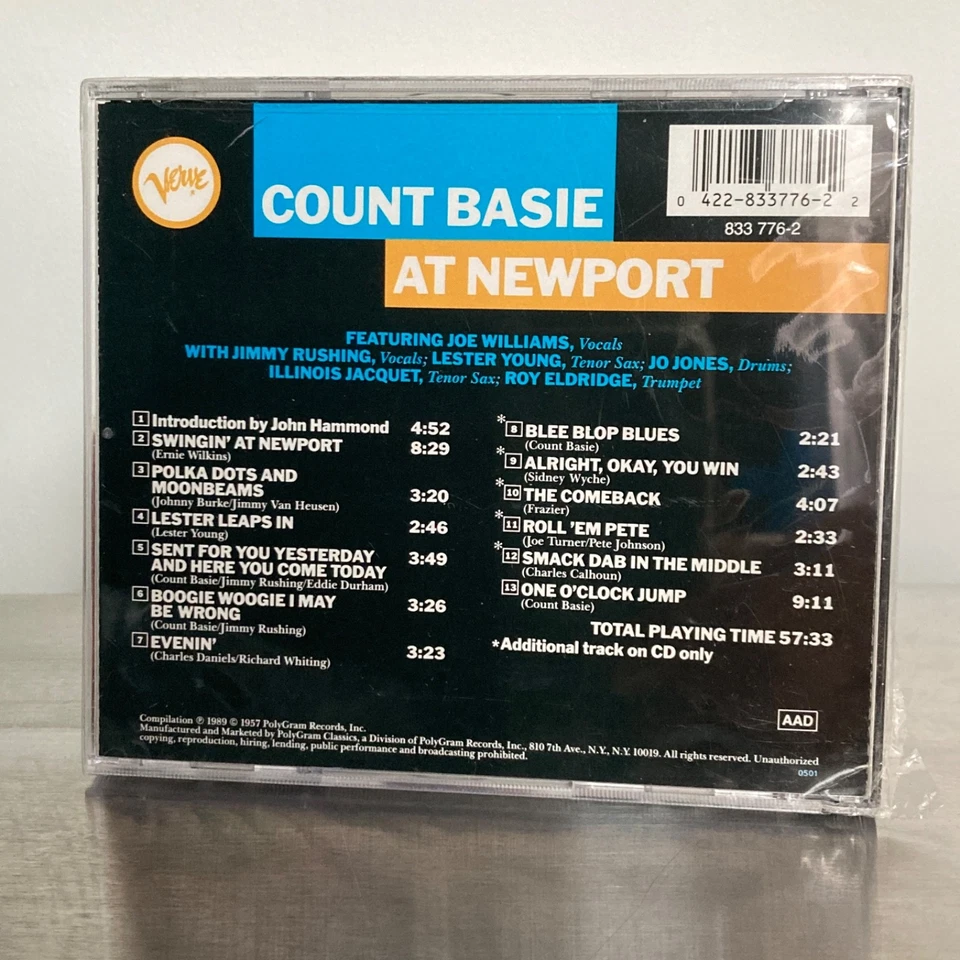 1989 SEALED Verve Records CD: "Count Basie at Newport" - Image 2 of 2