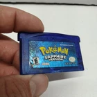 Pokemon Sapphire Version - Authentic Tested Working New Battery Nintendo GBA