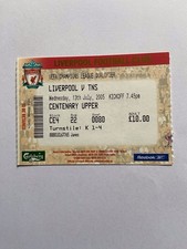 Liverpool V TNS 13/07/2005 UEFA Champions League Qualifier Match Ticket