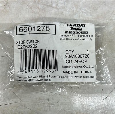 Metabo Hitachi 660-1275  6601275 Stop Switch NEW