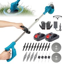 Akku-Freischneider Profi 90-125cm l&auml;ngenverstellbar 2x1500mAh Elektro Trimmer