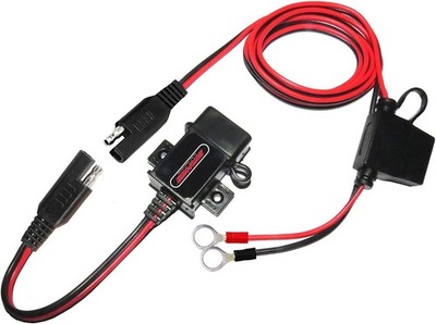 MOTOPOWER MP0609A 3,1 Amp Motorrad USB-Ladegerät Kit für Telefon, GPS, Handy