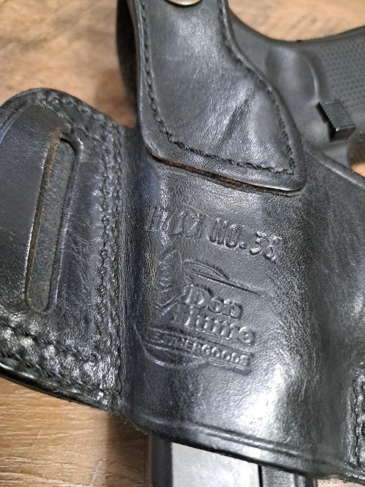 VlaMiTex Pistolera De Cuero Para Glock 17 19 22 23 25 31 32 34 37 (B39 - 19/ 23/32 - View #5