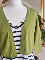 RRP46 Seasalt Cornwall UK 10 organic Vanessa cardigan in dill green 2025 range
