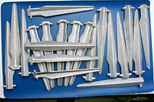 20 uds anillos de tienda, arenques de 19 cm "APAG", aluminio fundido, sin usar