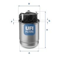 UFI Kraftstofffilter 55.517.00 Filtereinsatz FüR Renault Kadjar Koleos 2 Blue 3