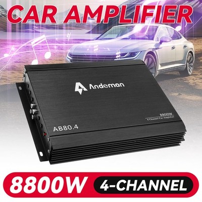 Andeman 12V 4-Kanal Auto-Leistungsverstärker 8800W 360° Mit Surround-Soundsyste*