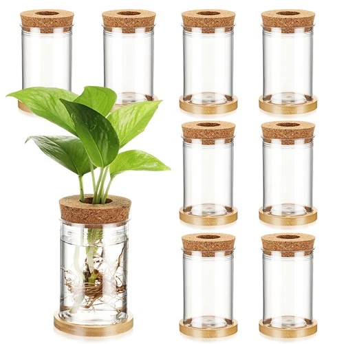 New Baderke 9 Packs Propagation Vases for Plants Plastic Plant Station with Hole Opens in a new window or tab