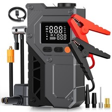 8000a Car Jump Starter With Air Compressor Booster Jumper Power Bank Car Battery