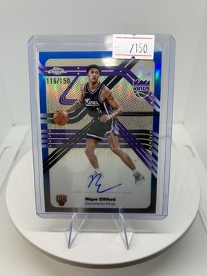 2025-26 Topps Chrome #NS-NC Nique Clifford Next Stop Signatures Blue Auto #/150