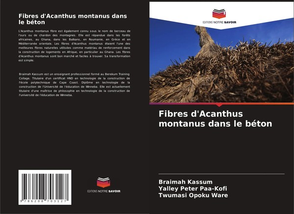 Fibres D'acanthus Montanus Dans Le BéTon Braimah Kassum (U. A.) Taschenbuch 2025-image