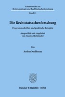 Die Rechtstatsachenforschung. Arthur NußBaum Taschenbuch 166 S. Deutsch
