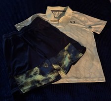 Under Armour Kids Boys Clothes 2 Piece Set, Yellow /Black, Size: YLG/JG/G