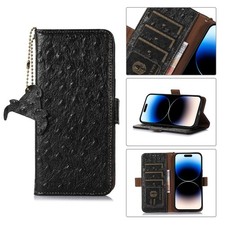 Genuine Leather Flip RFID Wallet Card Stand For Samsung XCover 5/5S/7/6 Pro Case