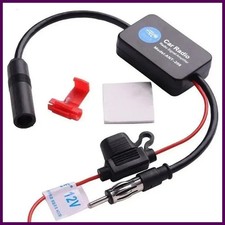 12v Fm Radio Antenna Amplifier Vehicle Mounted Active Signal Booster
